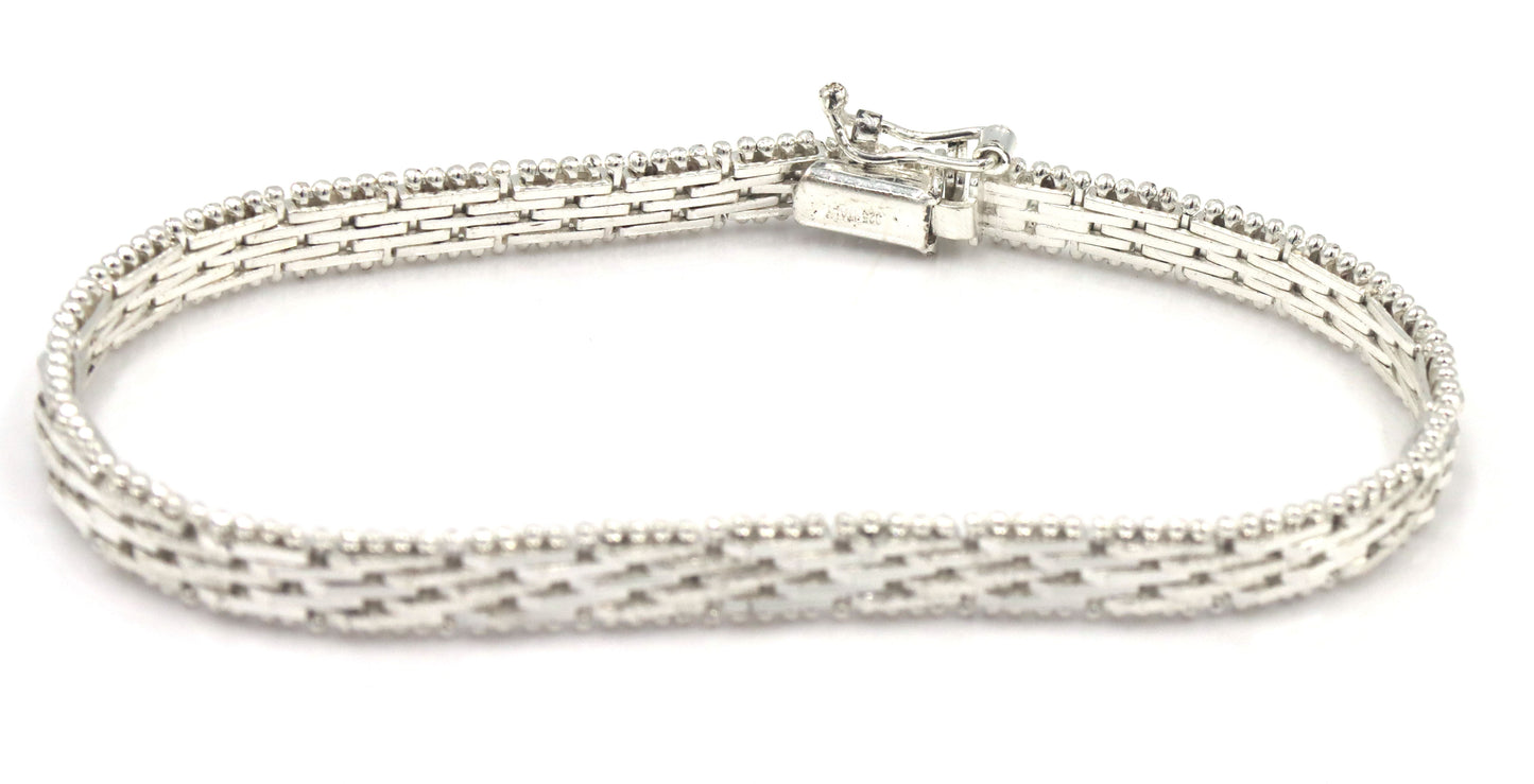 Vintage 925 sterling silver group lot of 3 bracelets