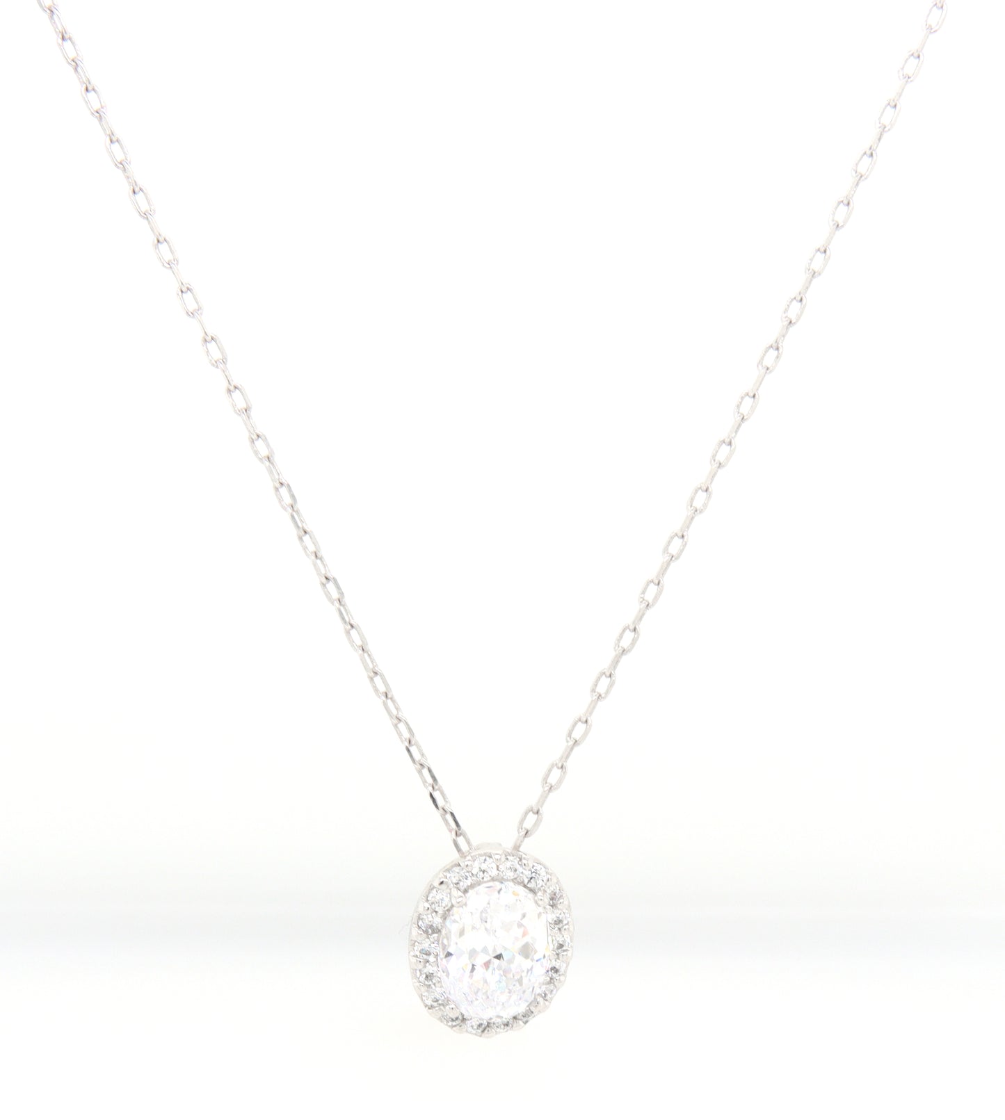 Tacori 925 sterling silver cubic zirconia pendant on chain