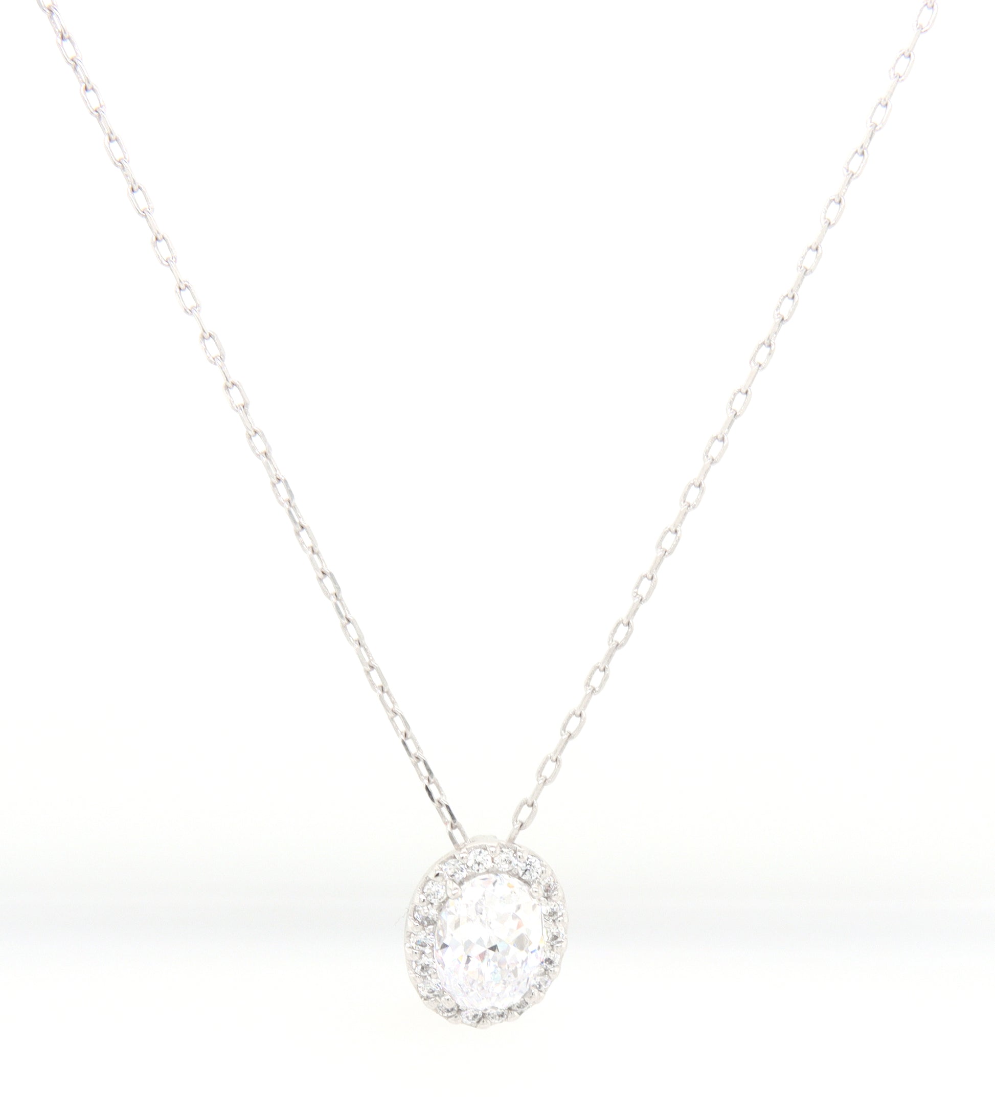 Tacori 925 sterling silver cubic zirconia pendant on chain