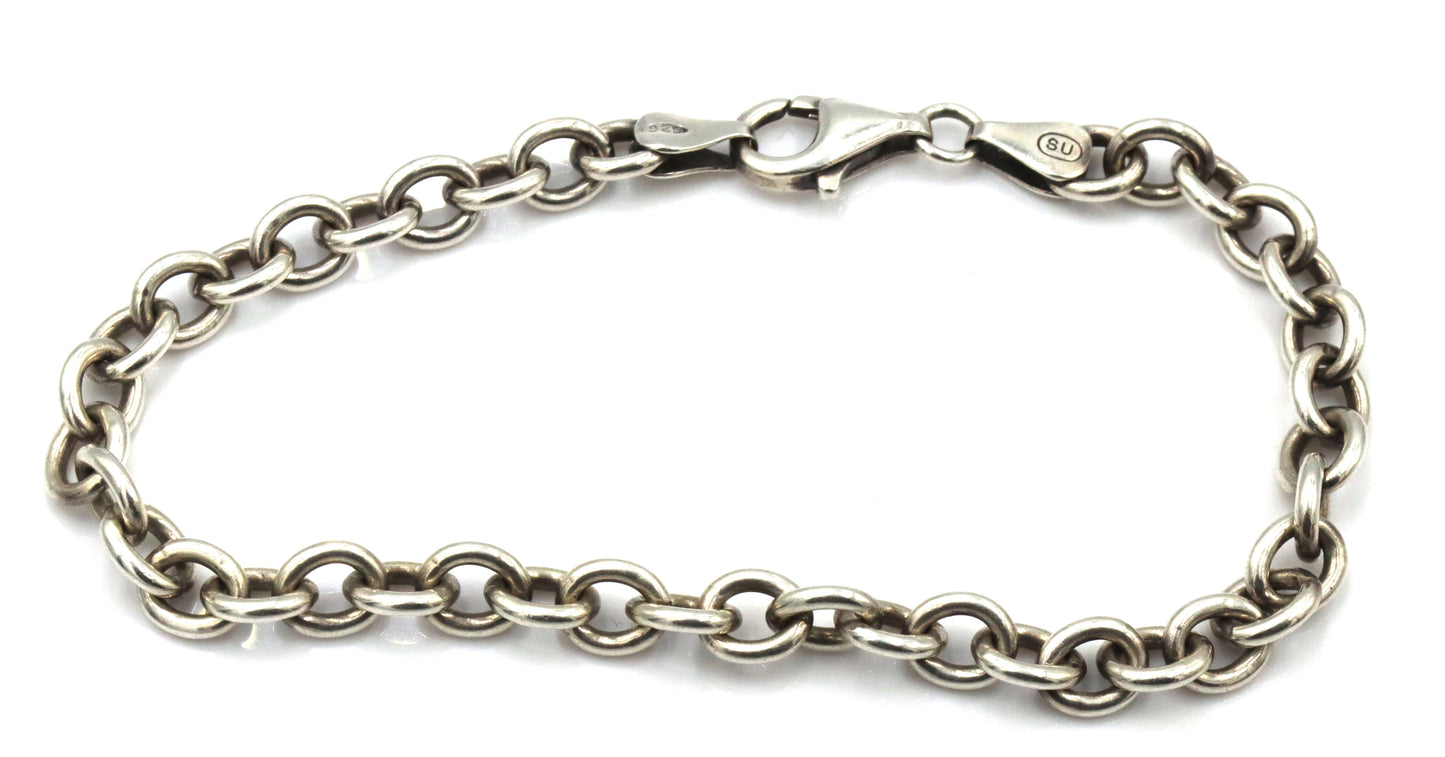 Lot of 2 Vintage 925 sterling silver bracelets