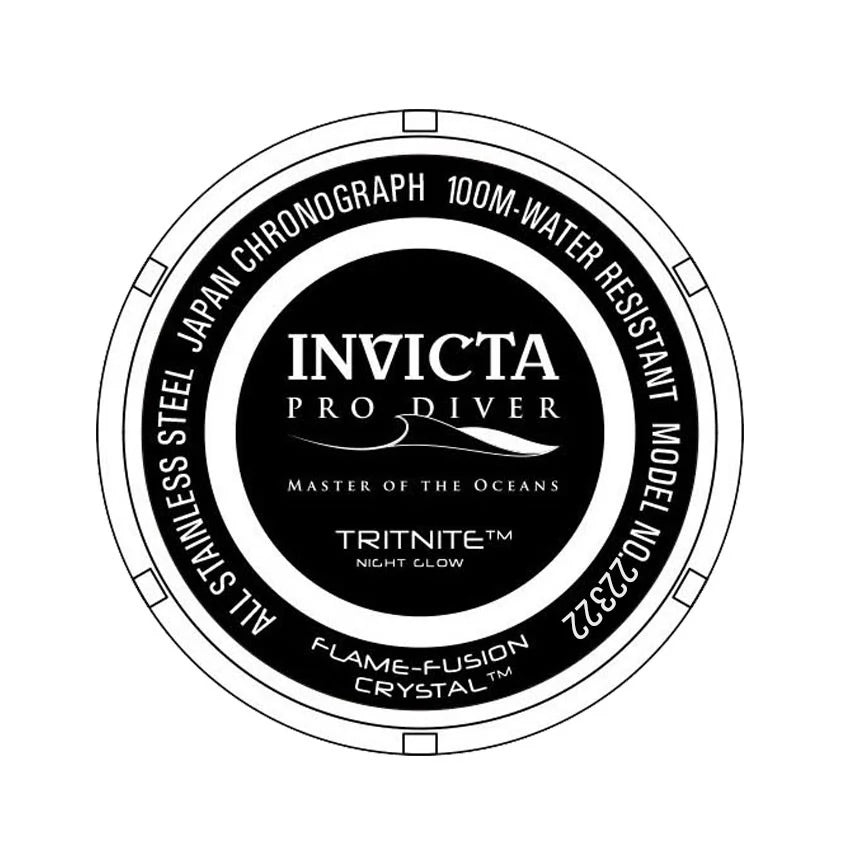 Invicta Men's Pro Diver Quartz Chronograph Black Dial Watch