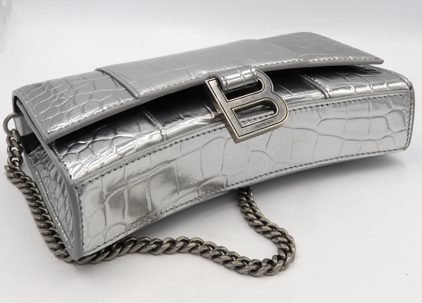 Balenciaga Hourglass Wallet on Chain Handbag
