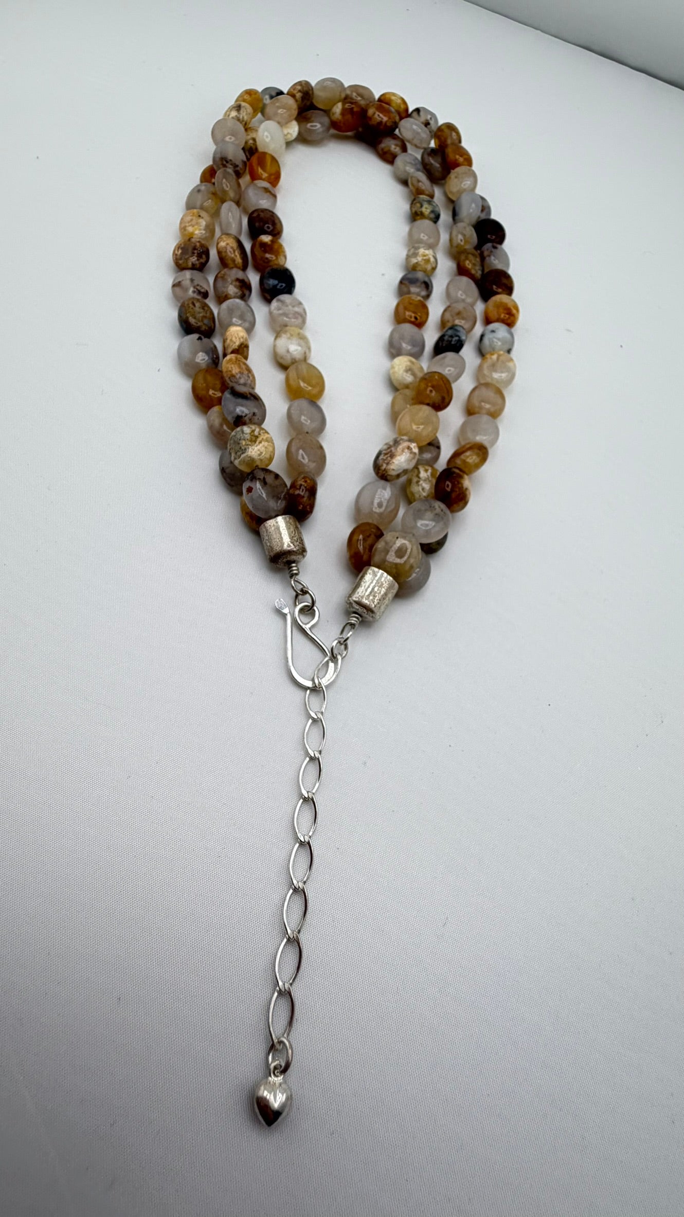 925 Sterling Silver Jay King DTR Multi-Strand Of  Moonstone Necklace