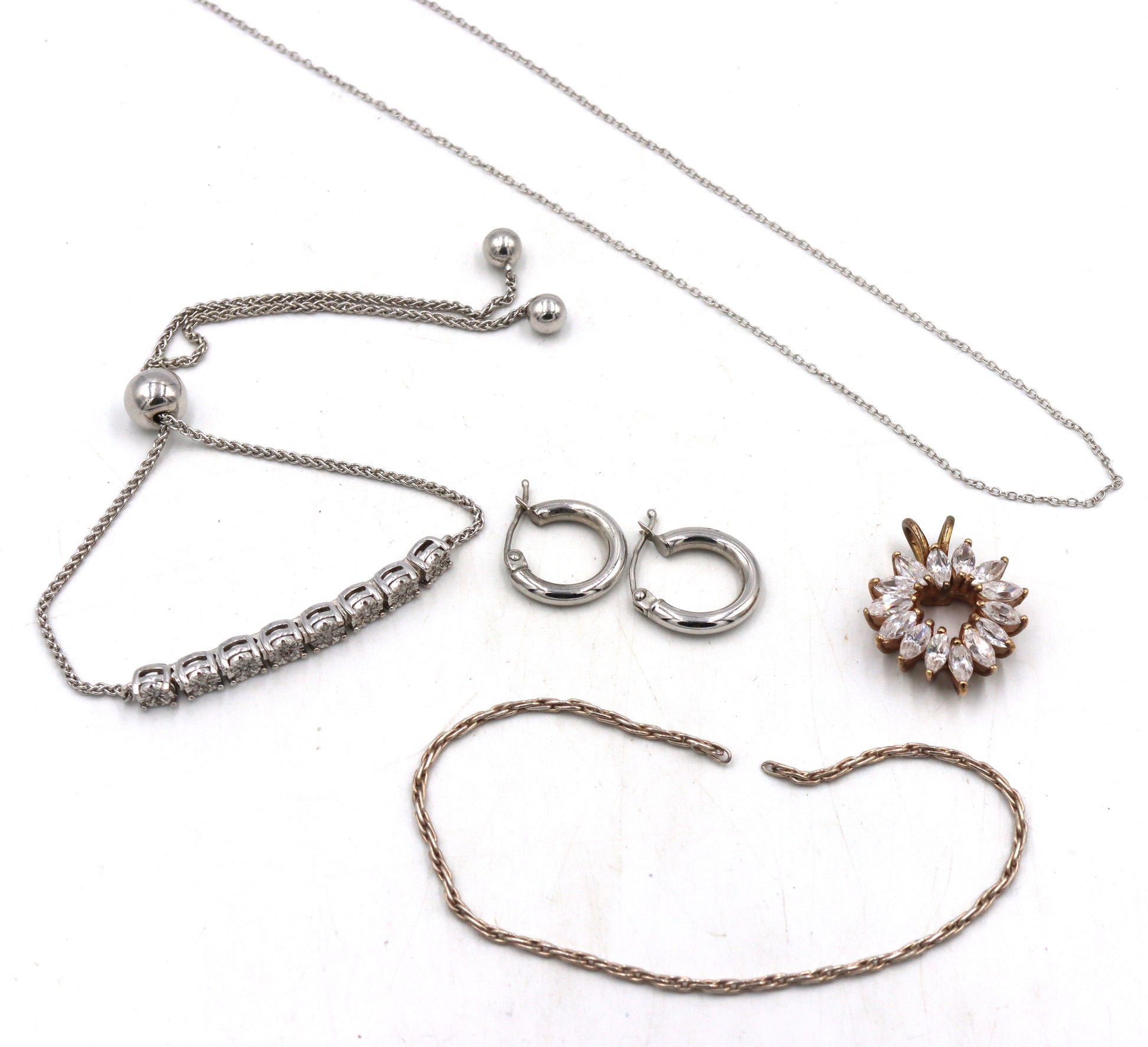 Group lot of Vintage 925 sterling silver mixed jewelry