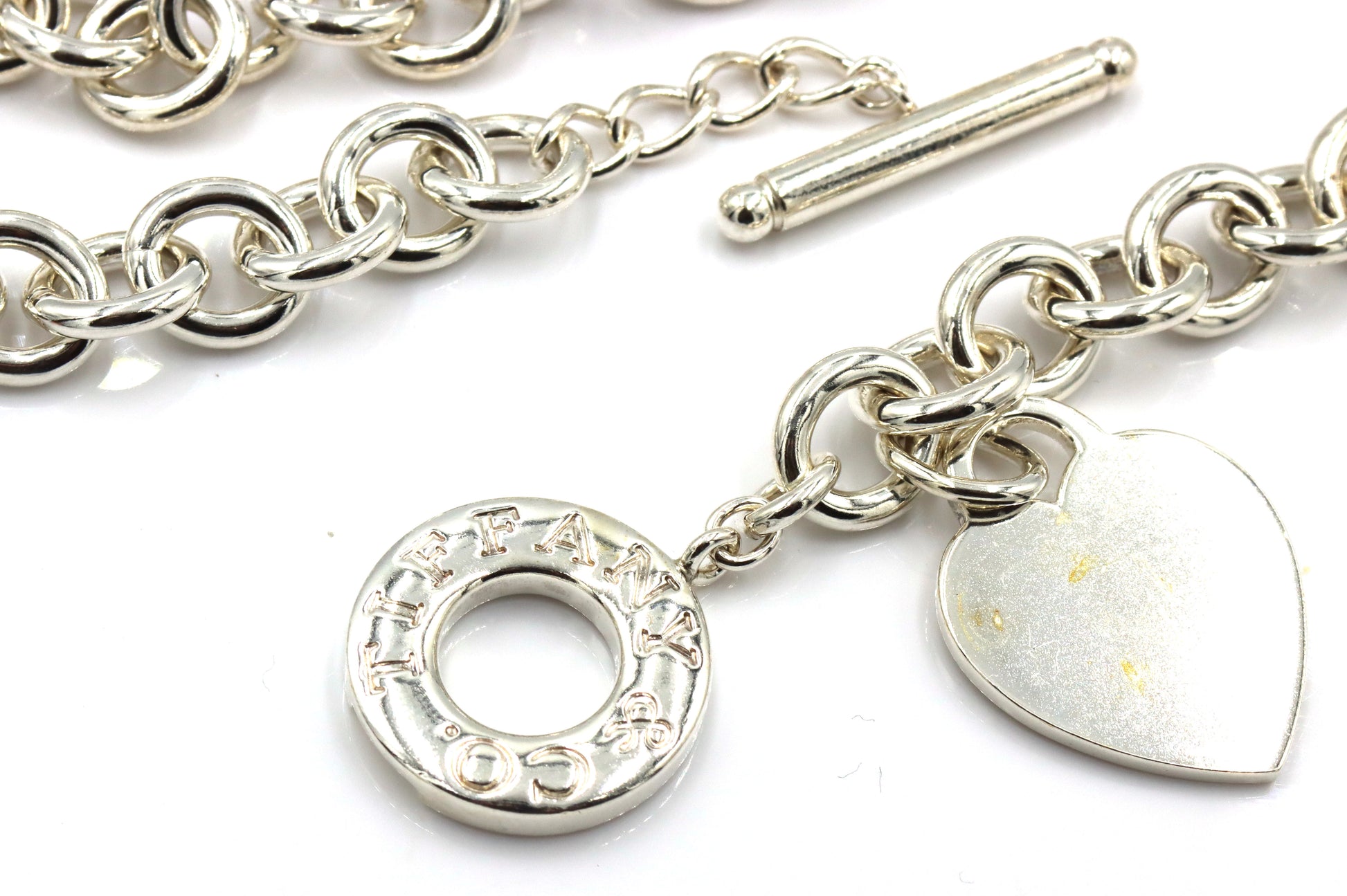 Tiffany & Co heart taggle necklace