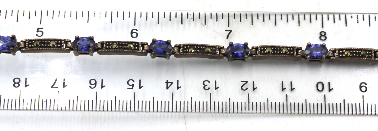 Group lot of 4 vintage 925 sterling silver bracelets