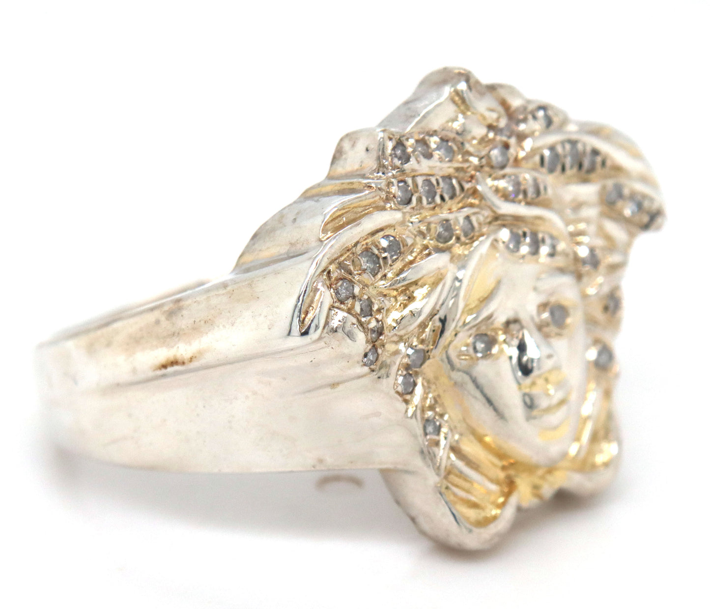 925 Sterling silver Medusa ring