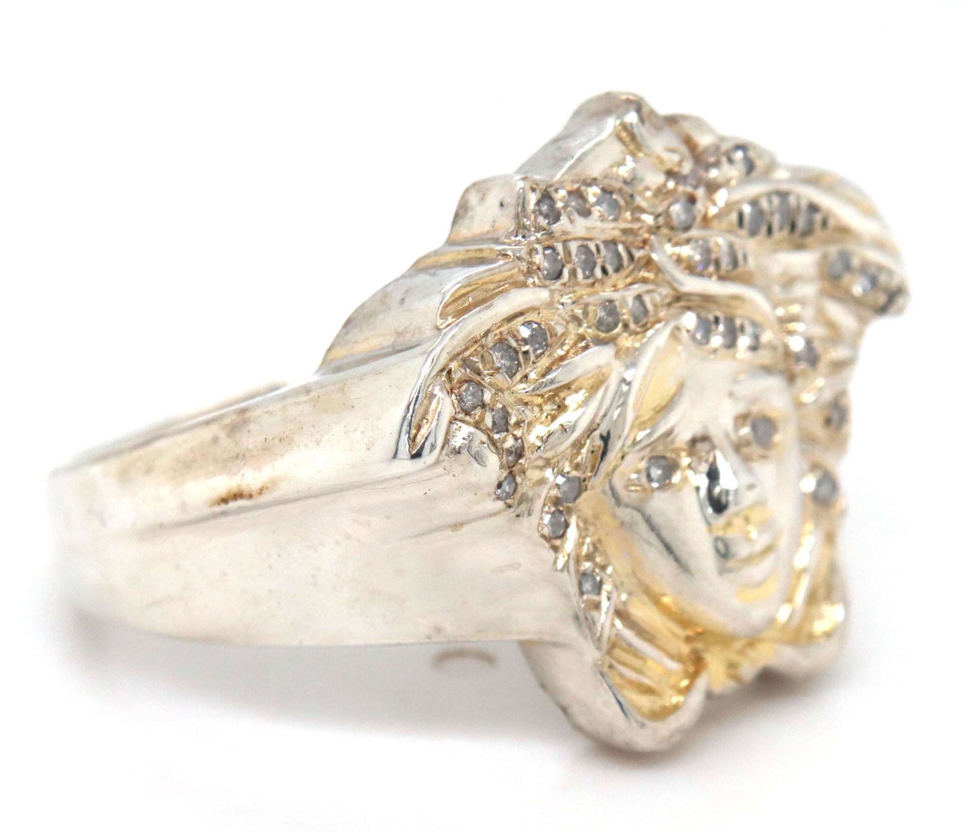 925 Sterling silver Medusa ring