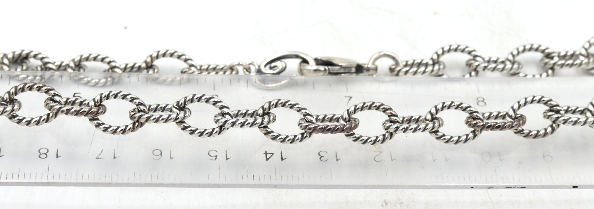 925 Sterling silver oval link chain necklace