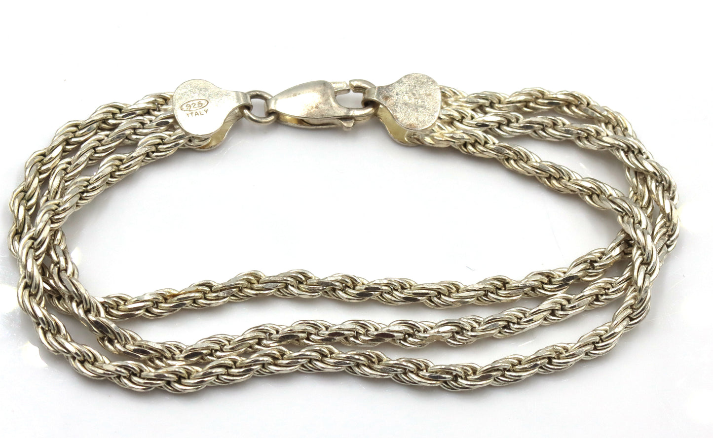 Group lot of 5 vintage 925 sterling silver bracelets