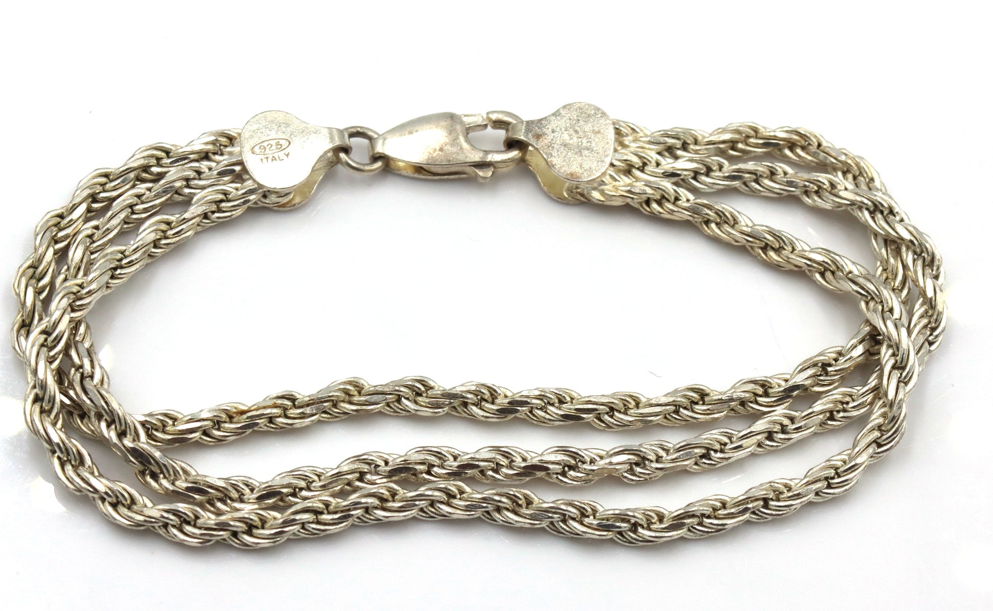 Group lot of 5 vintage 925 sterling silver bracelets