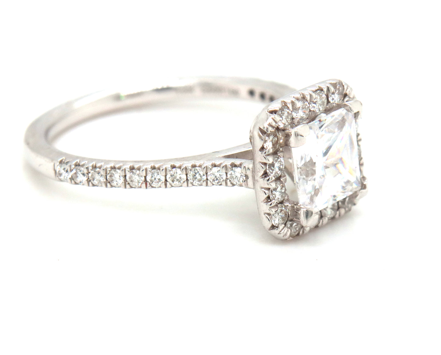 Gabriel & Co 0.38ctw princess cut halo semi mtg