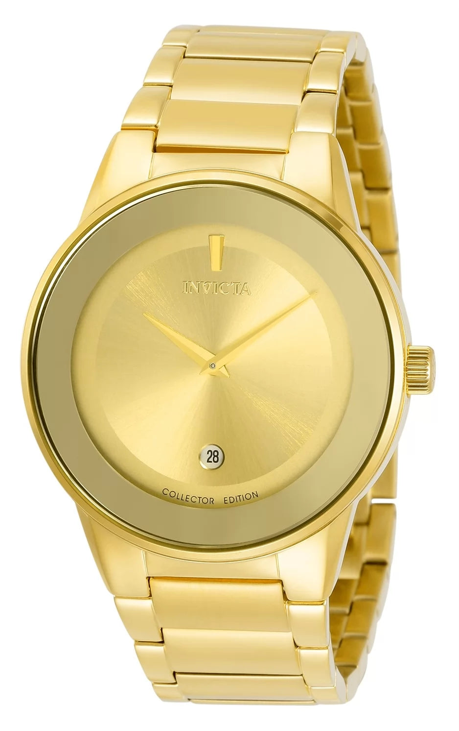 Invicta Men's Specialty Quartz 2 Hand Gold Dial Watch