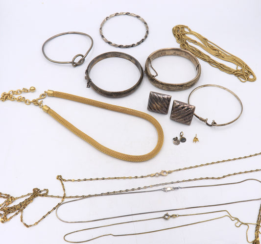 Group Lot of Silver and Custom Jewelry