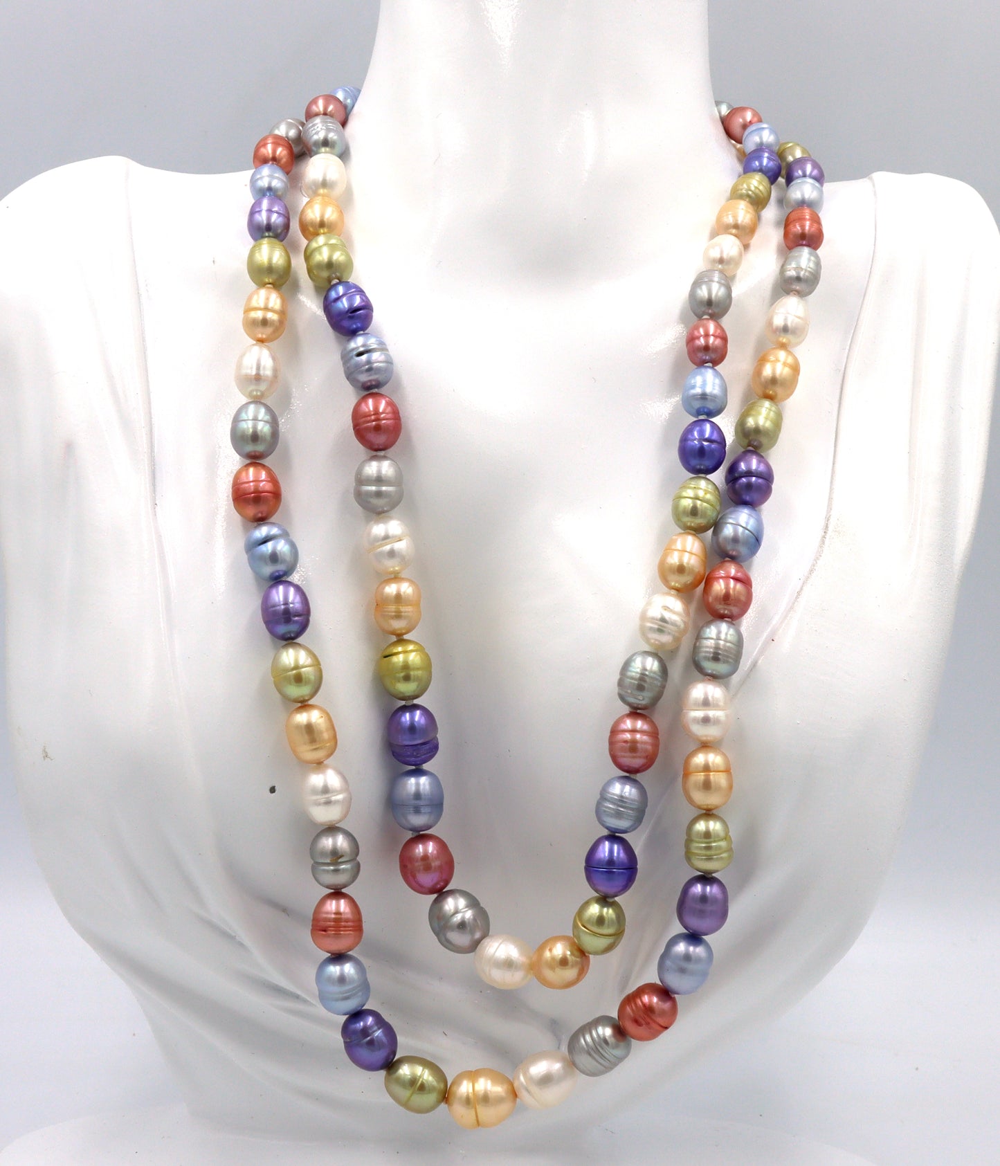 Set of 2 Honora multi color pearl necklaces