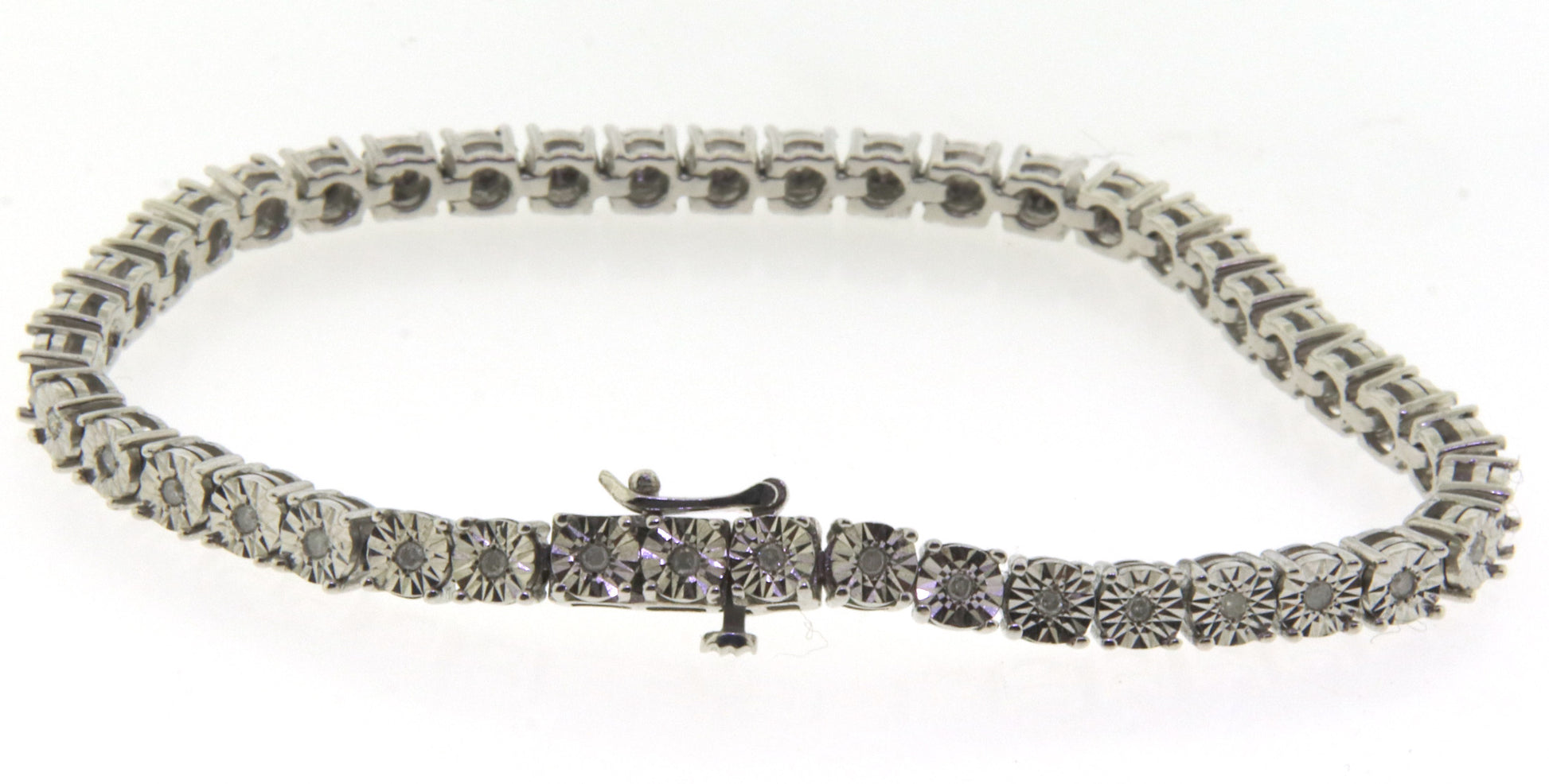 925 	Sterling Silver Cubic Zirconia Tennis Bracelet