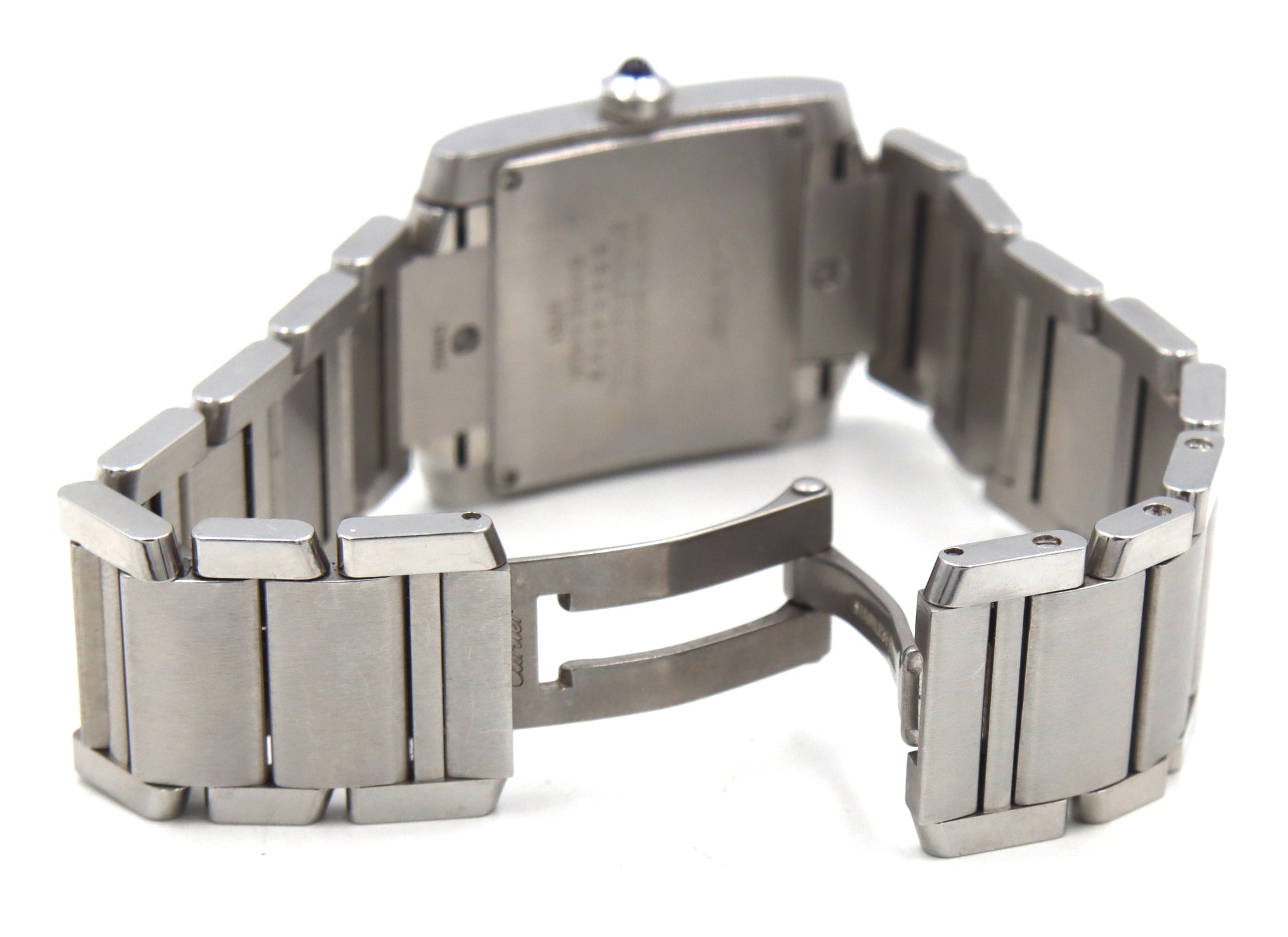 Cartier Tank Fan aise SM stainless steel ladies watch