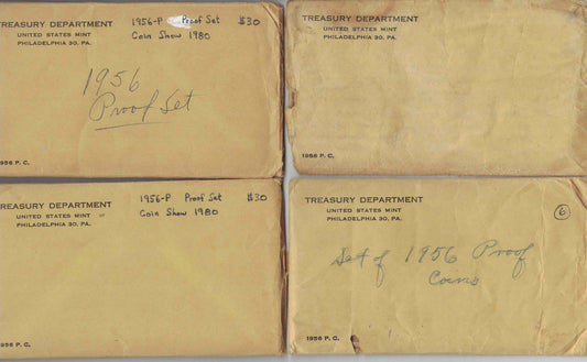 1956 Set of 4 Proof set in original envelope