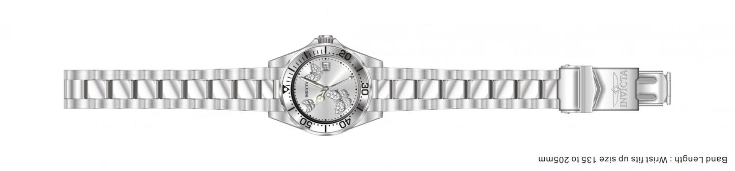 Invicta Men's Angel Quartz 3 Hand Metallic White Dial Watch