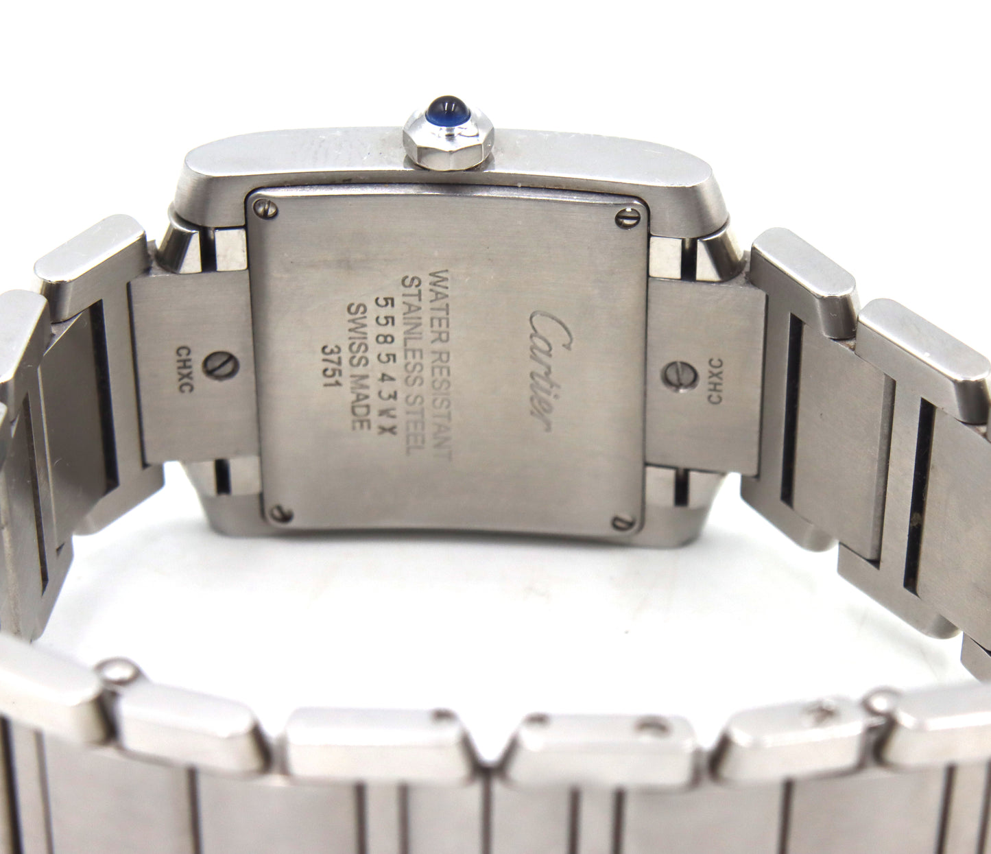 Cartier Tank Fan aise SM stainless steel ladies watch