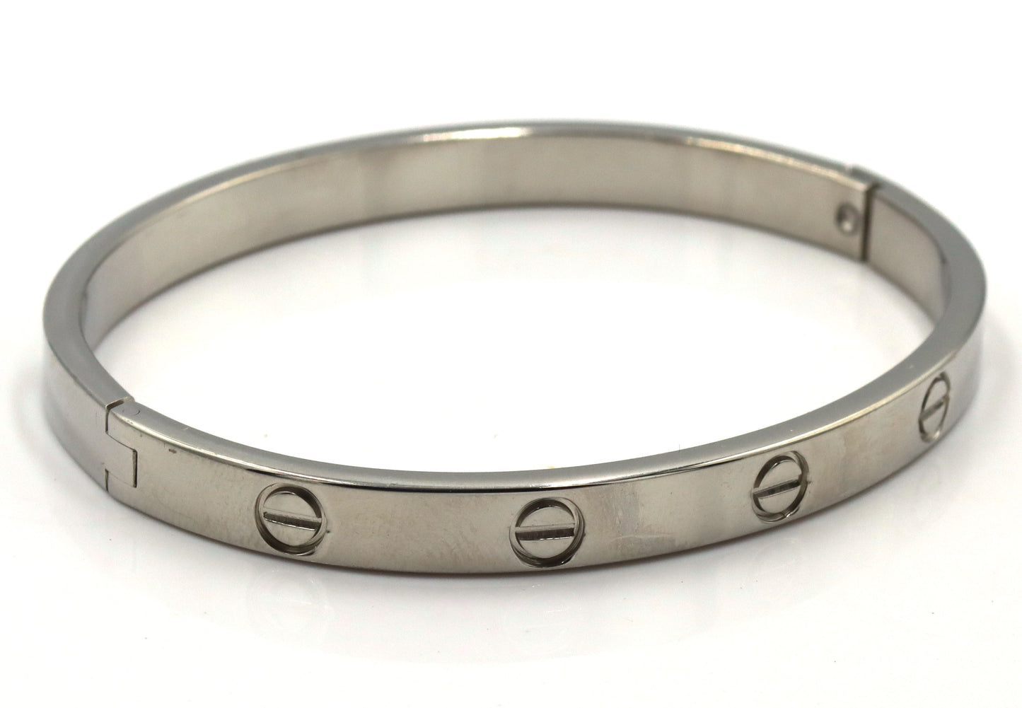 Stainless steel love bangle bracelet