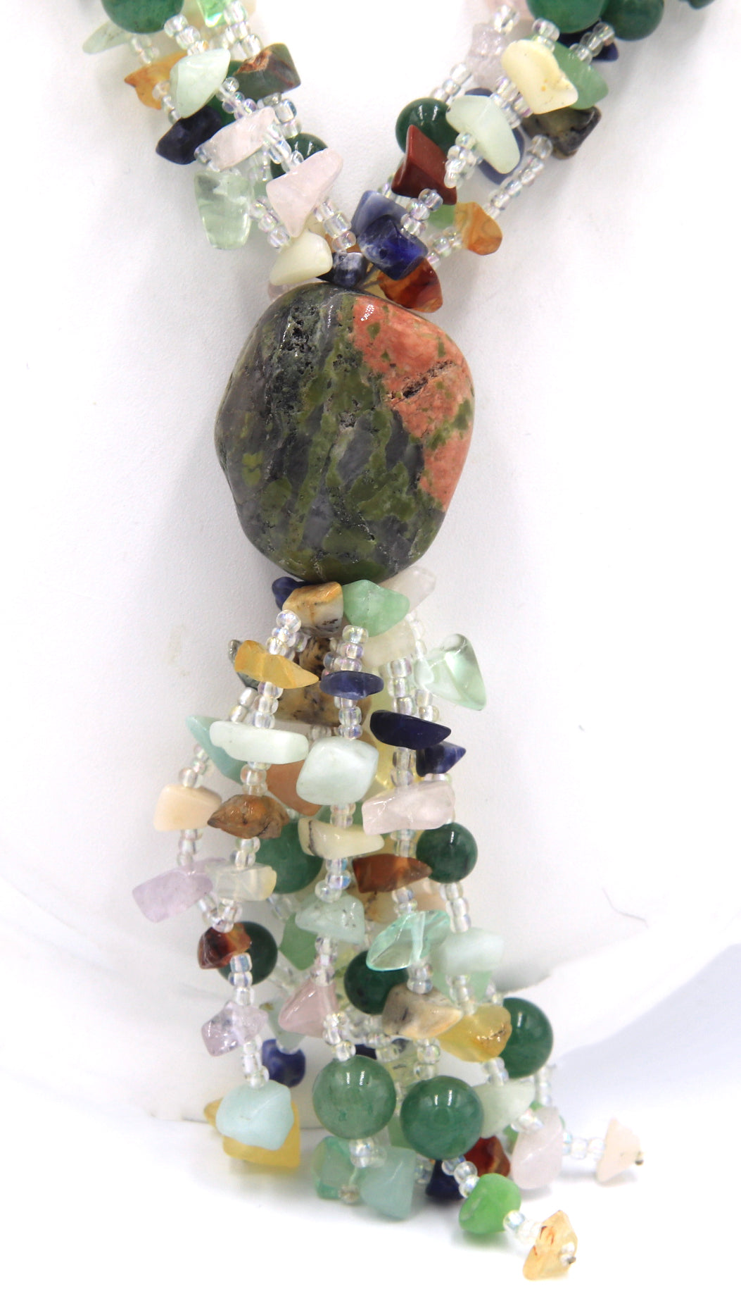 Unakite chunky necklace