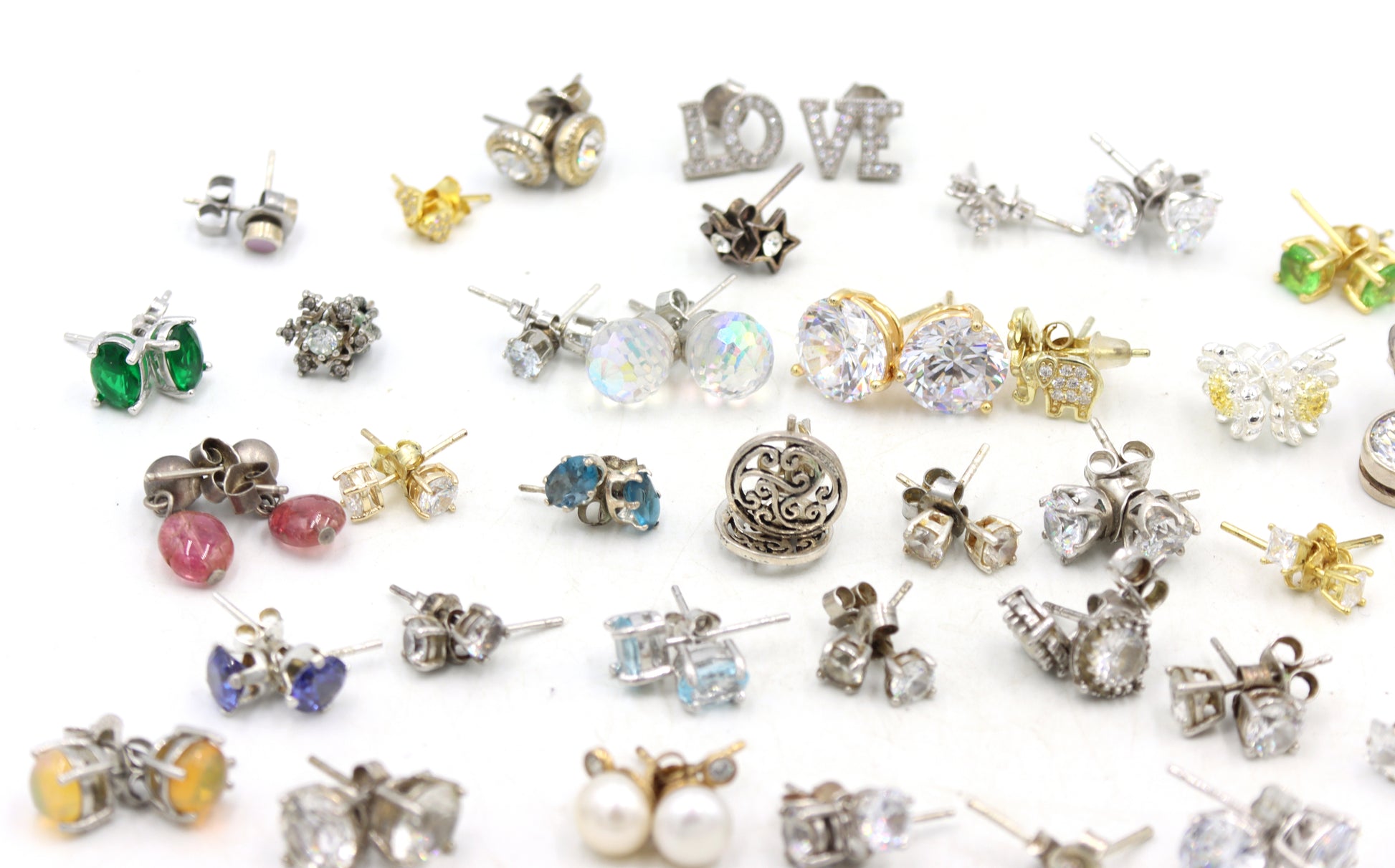 Group lot of Vintage 925 sterling silver earrings