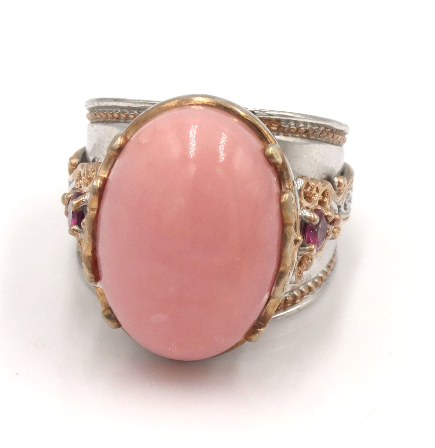 925 Sterling Silver Peruvian Puink Toumaline Set