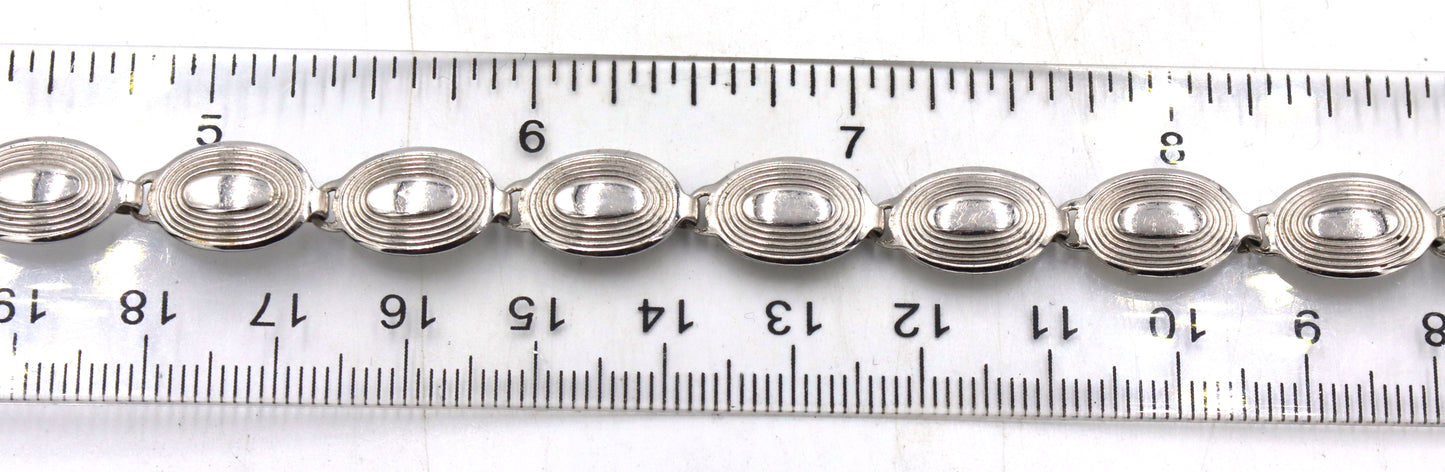 Group lot of vintage sterling silver 9 bracelets