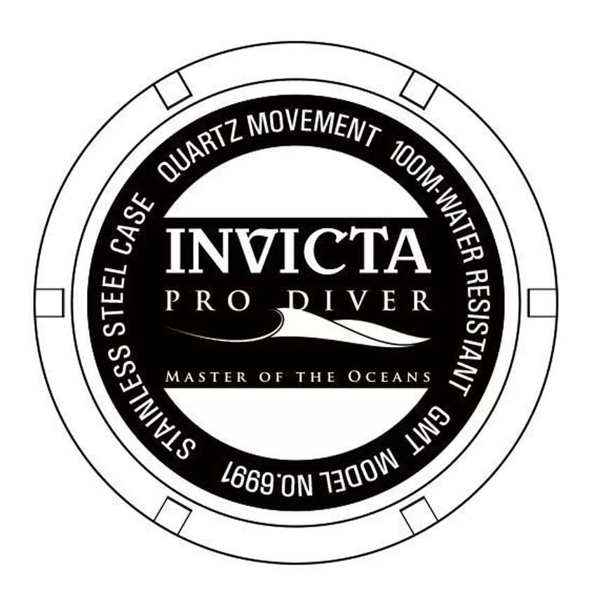 Invicta Men's Pro Diver Quartz GMT Black Dial Watch