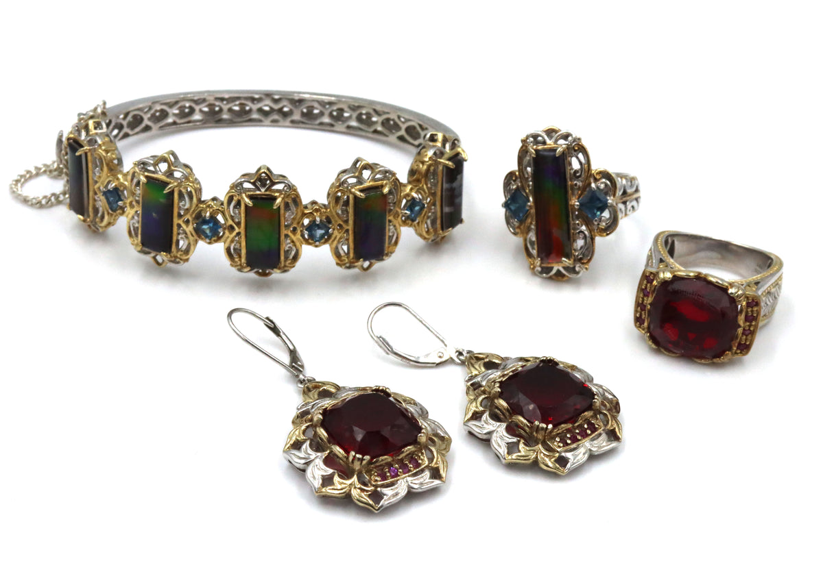 Group lot of 925 sterling silver cubic zirconia jewelry