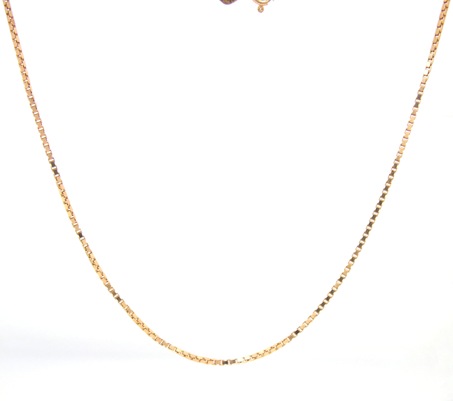 14kt Yellow gold box chain necklace