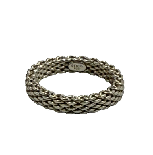 925 Sterling silver Tiffany & Co Somerset Narrow mesh band