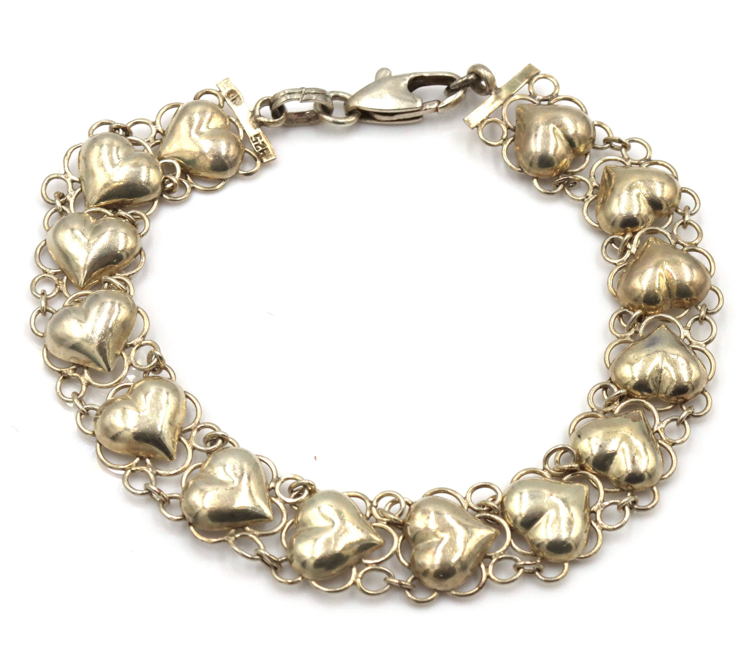 Group lot of 3 Vintage 925 sterling silver bracelets