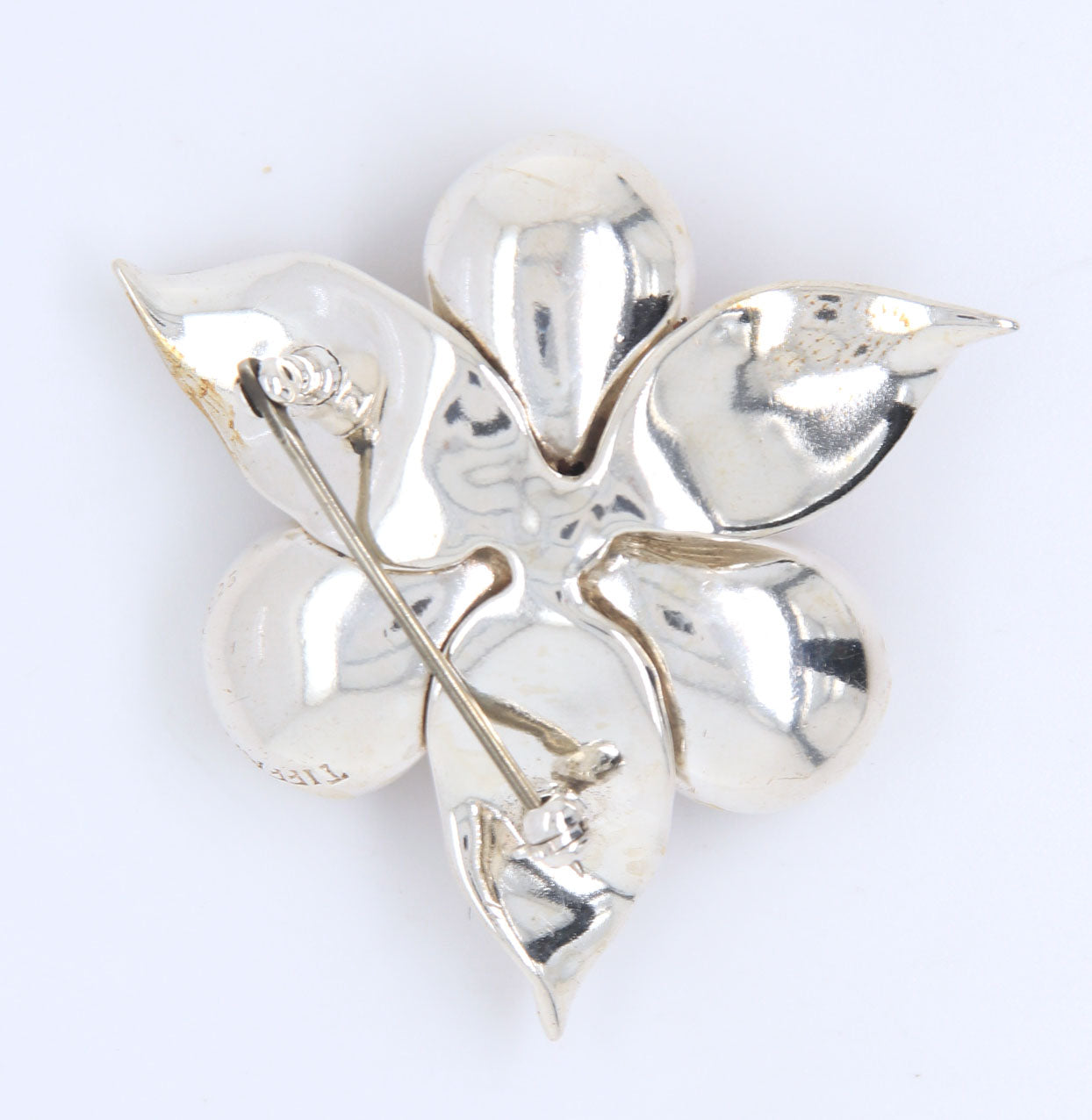 925 Sterling silver Tiffany & Co Dogwood flower brooch