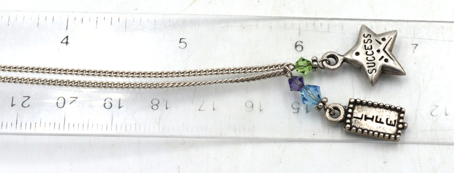 Group lot of Vintage 925 sterling silver necklaces