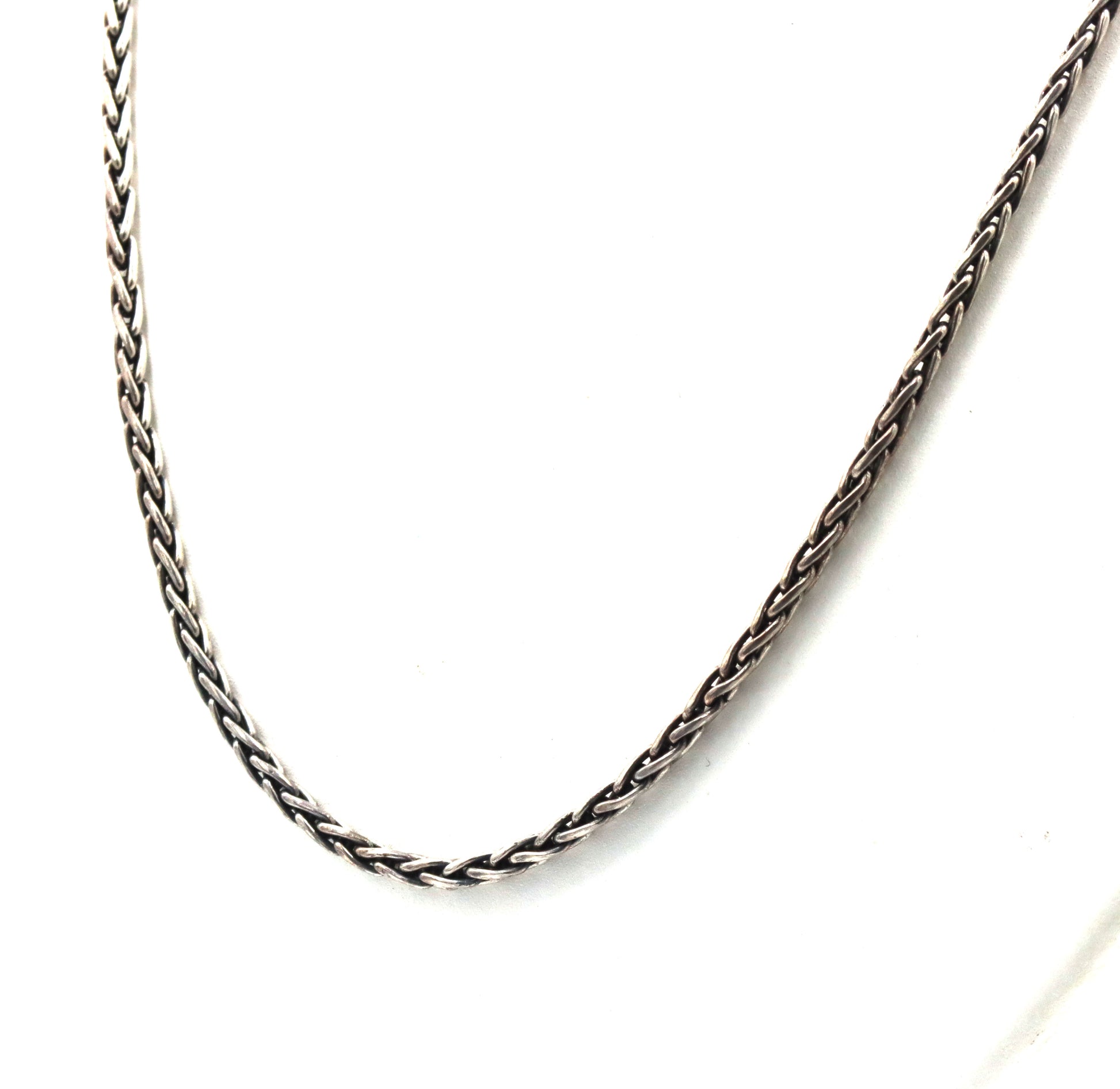 925 Sterling silver signed byzantine chain