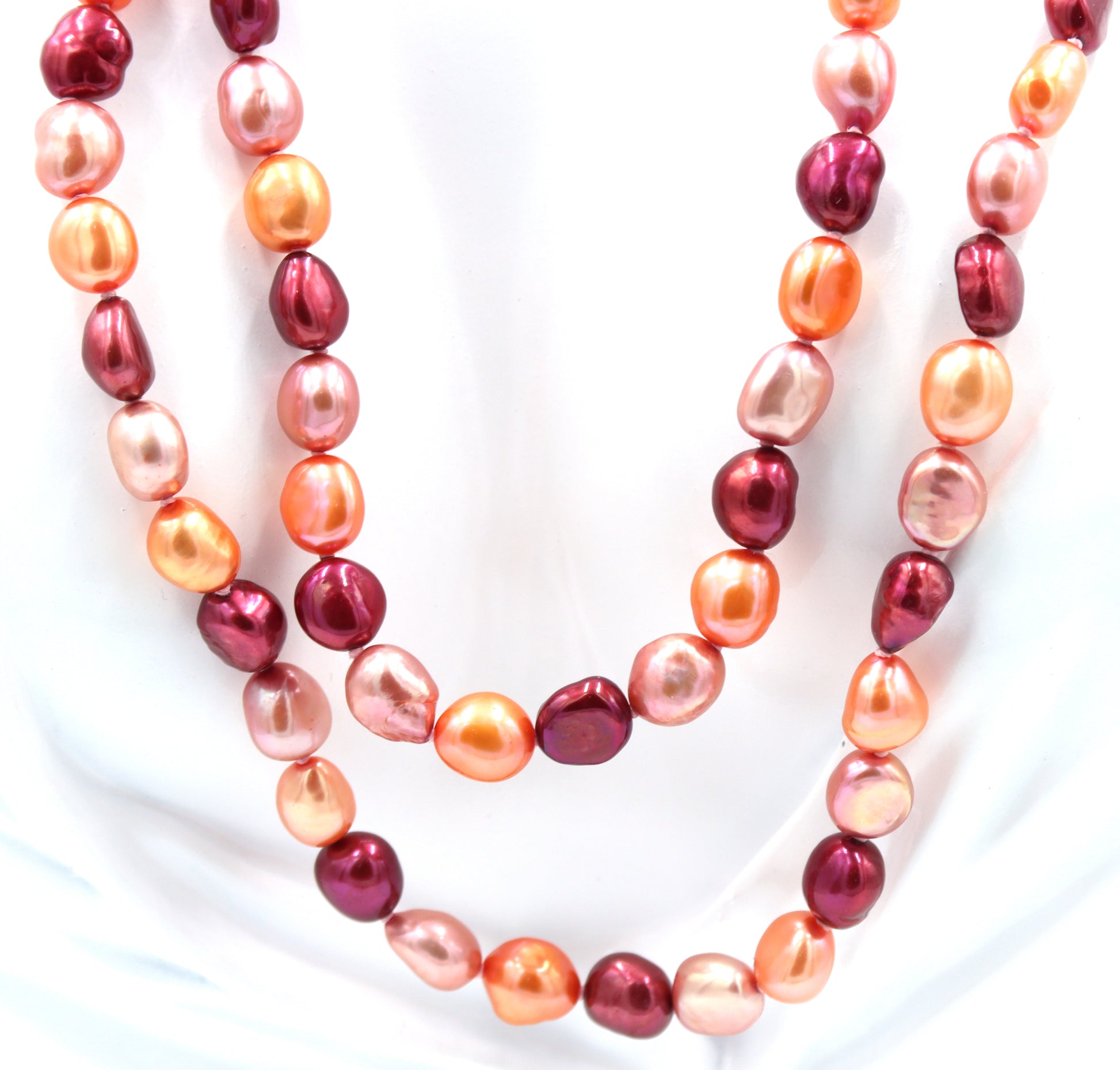 Honor pearl necklace with 925 sterling silver clasp