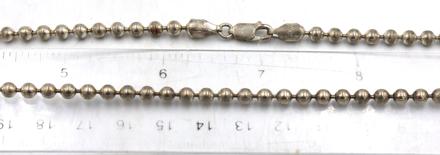 Group lot of 3 Vintage 925 sterling silver necklaces
