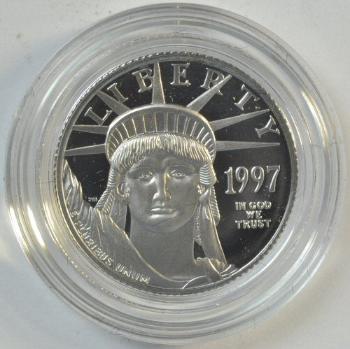 1997-W $25 Pure Platinum Eagle Superb Ultra Cameo Proof with Box/COA