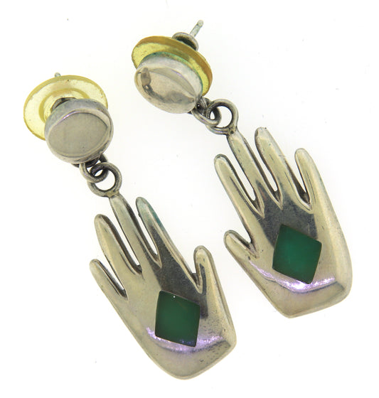 925 Sterling Silver Hand Earrings