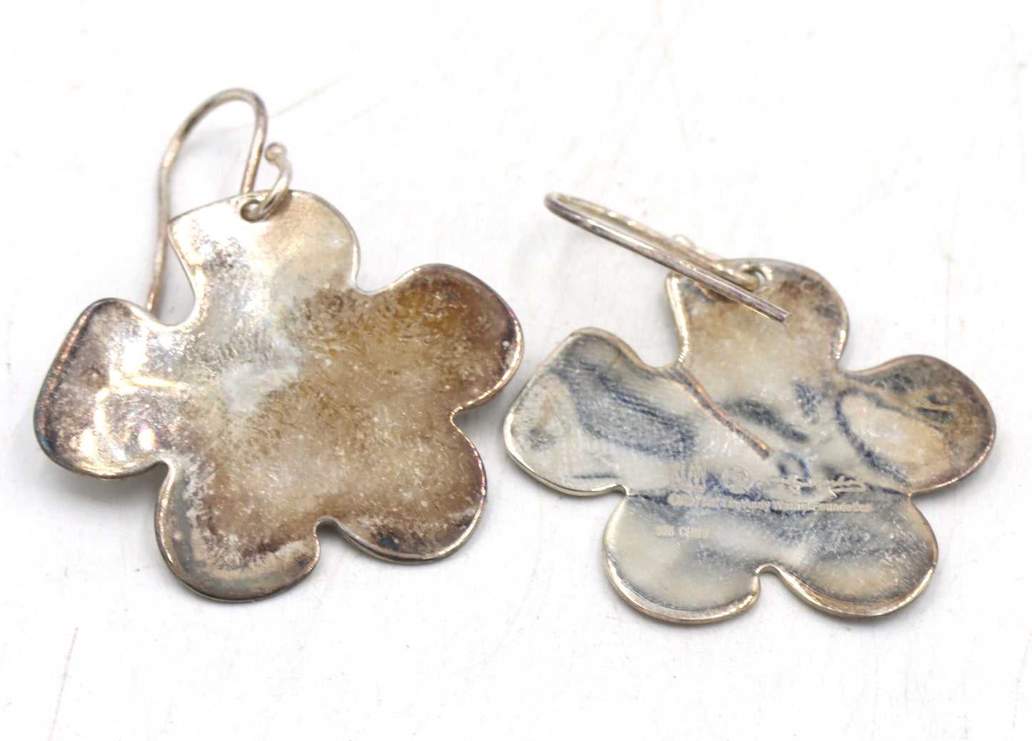 Set of Vintage 925 sterling silver necklace and dangle earrings