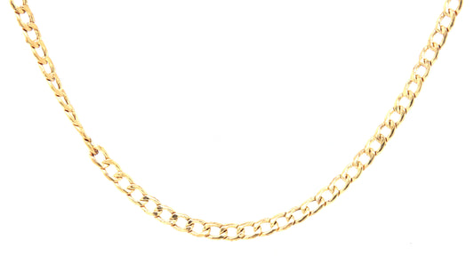 10kt Yellow gold Curb link chain necklace