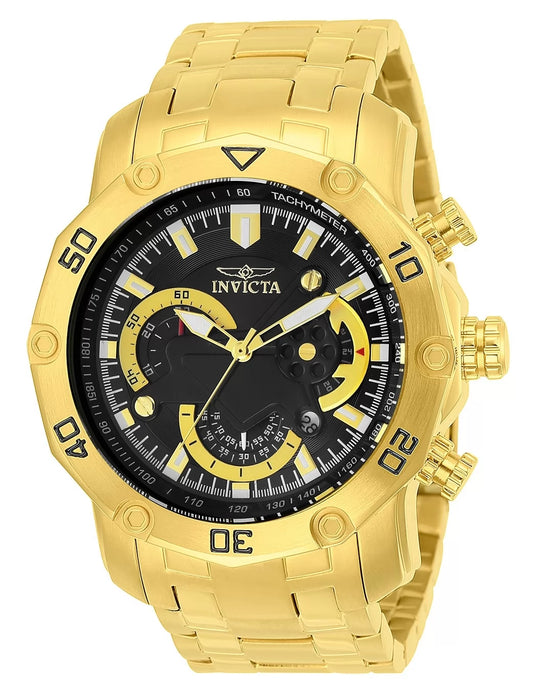 Invicta Men's Pro Diver Quartz Multifunction Black Dial Watch