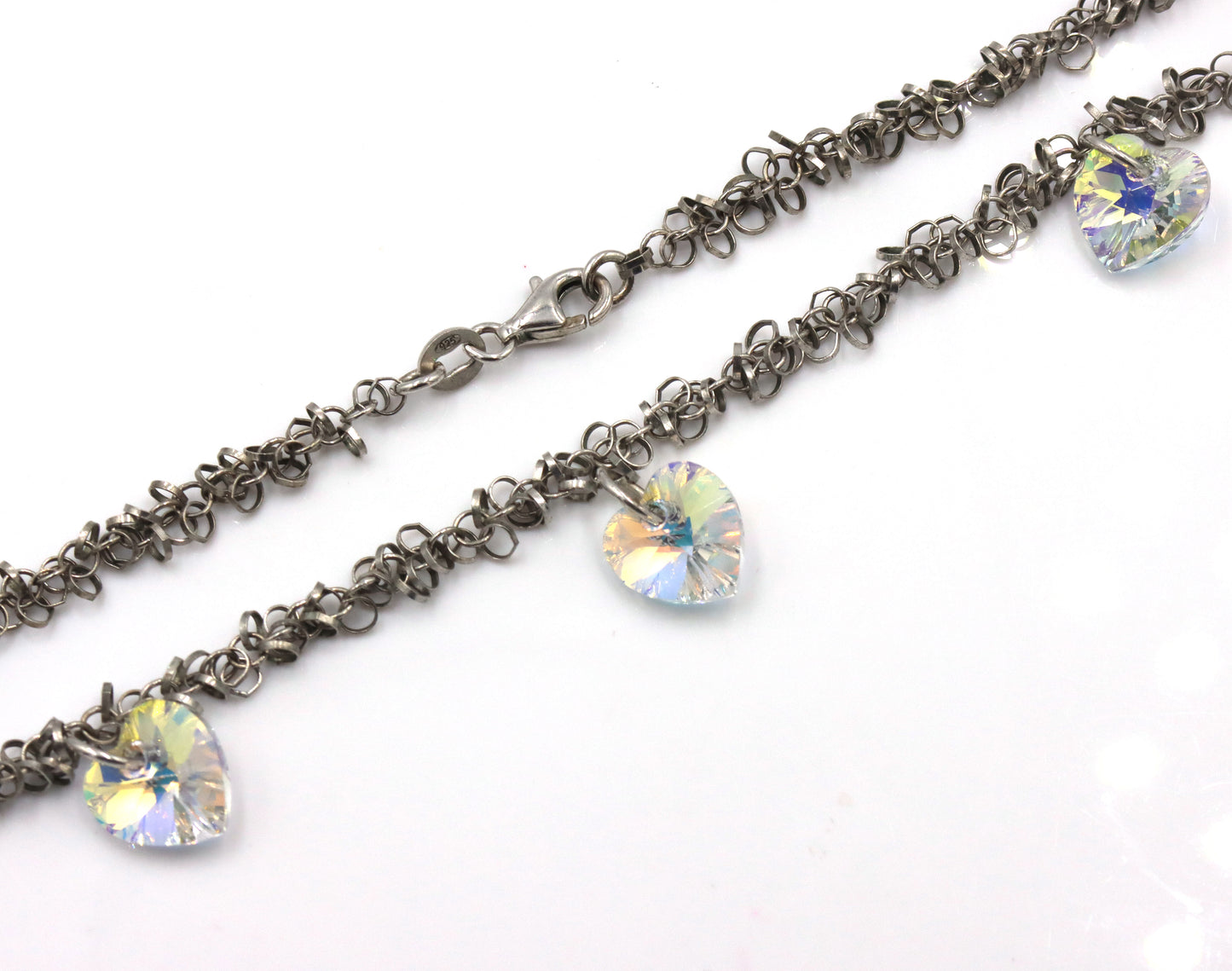 Vintage 925 sterling silver group lot of 7 chain necklaces