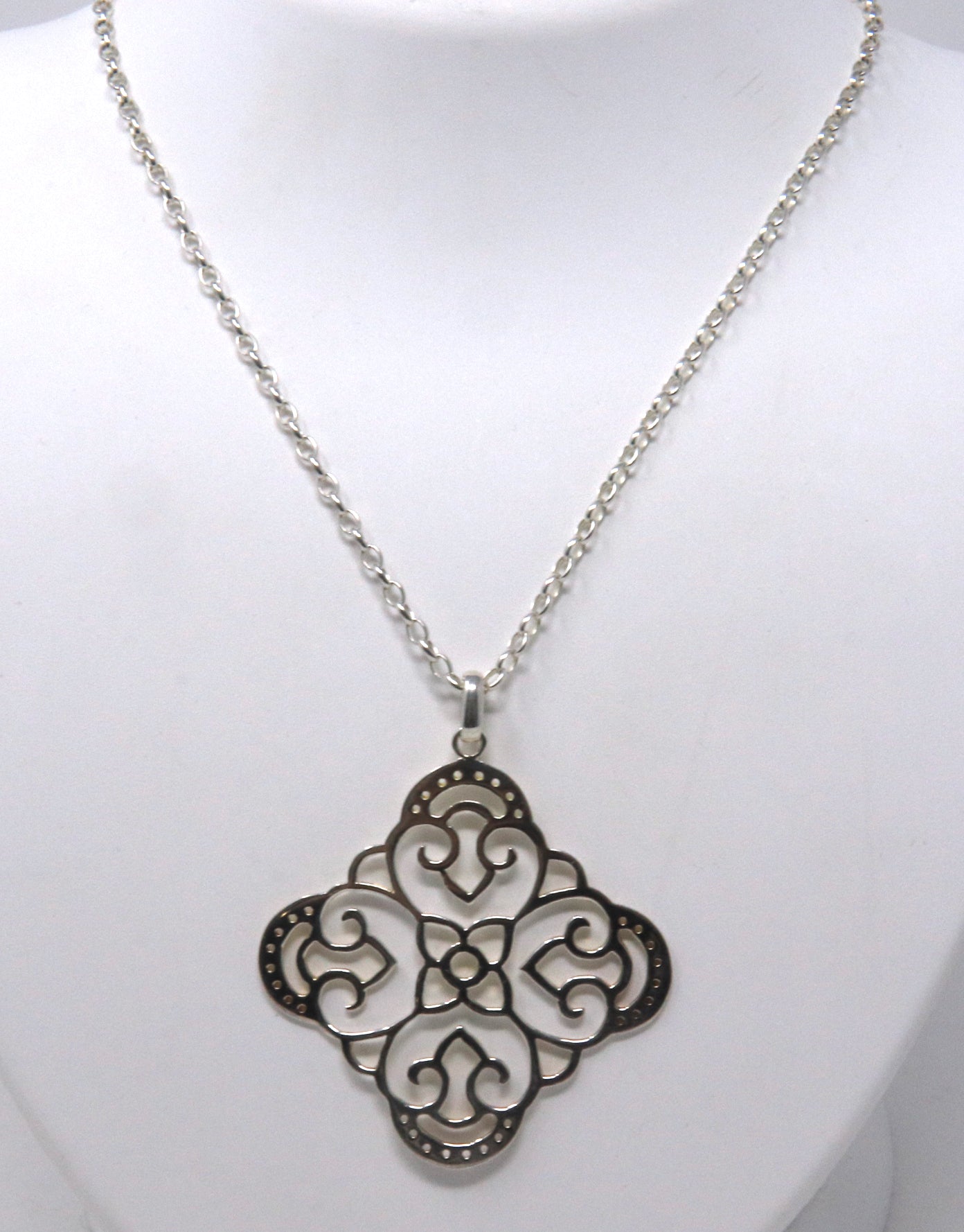 Sterling Silver Pendant on Chain Necklace