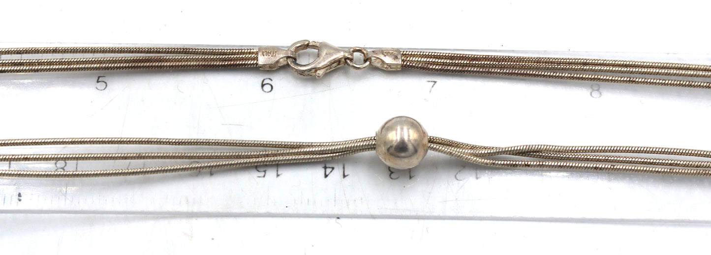 Group lot of 6 Vintage 925 sterling silver necklaces