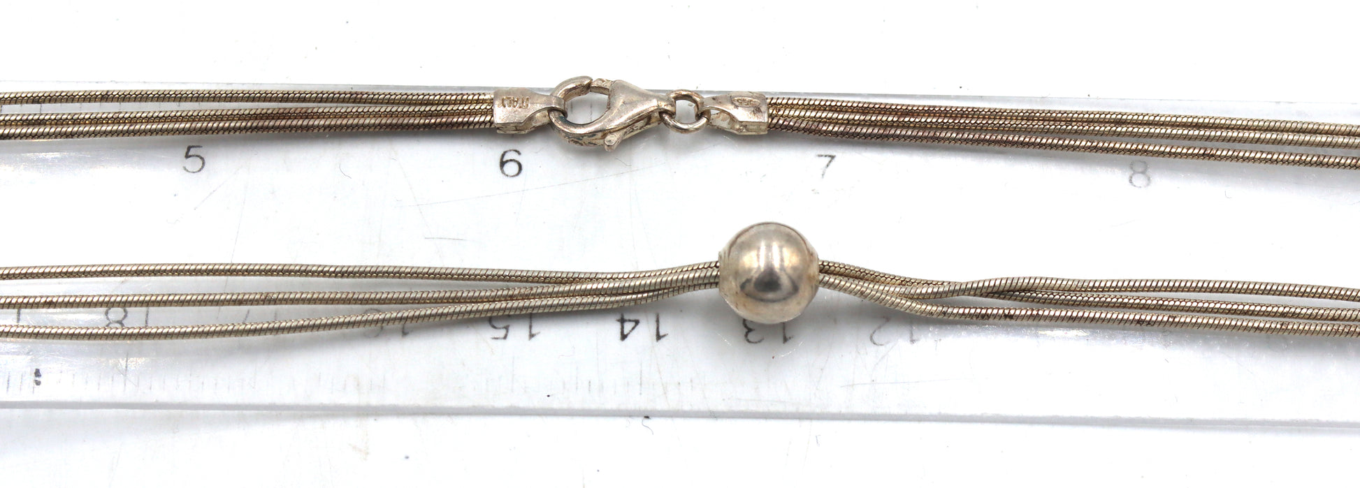 Group lot of 6 Vintage 925 sterling silver necklaces