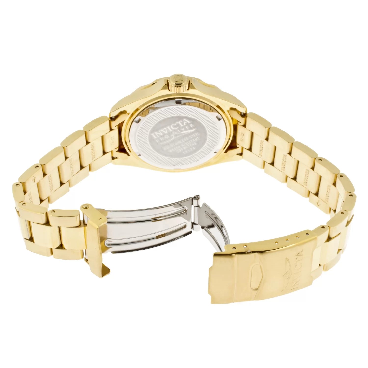 Invicta Men's Pro Diver Quartz 3 Hand Gold Dial Watch