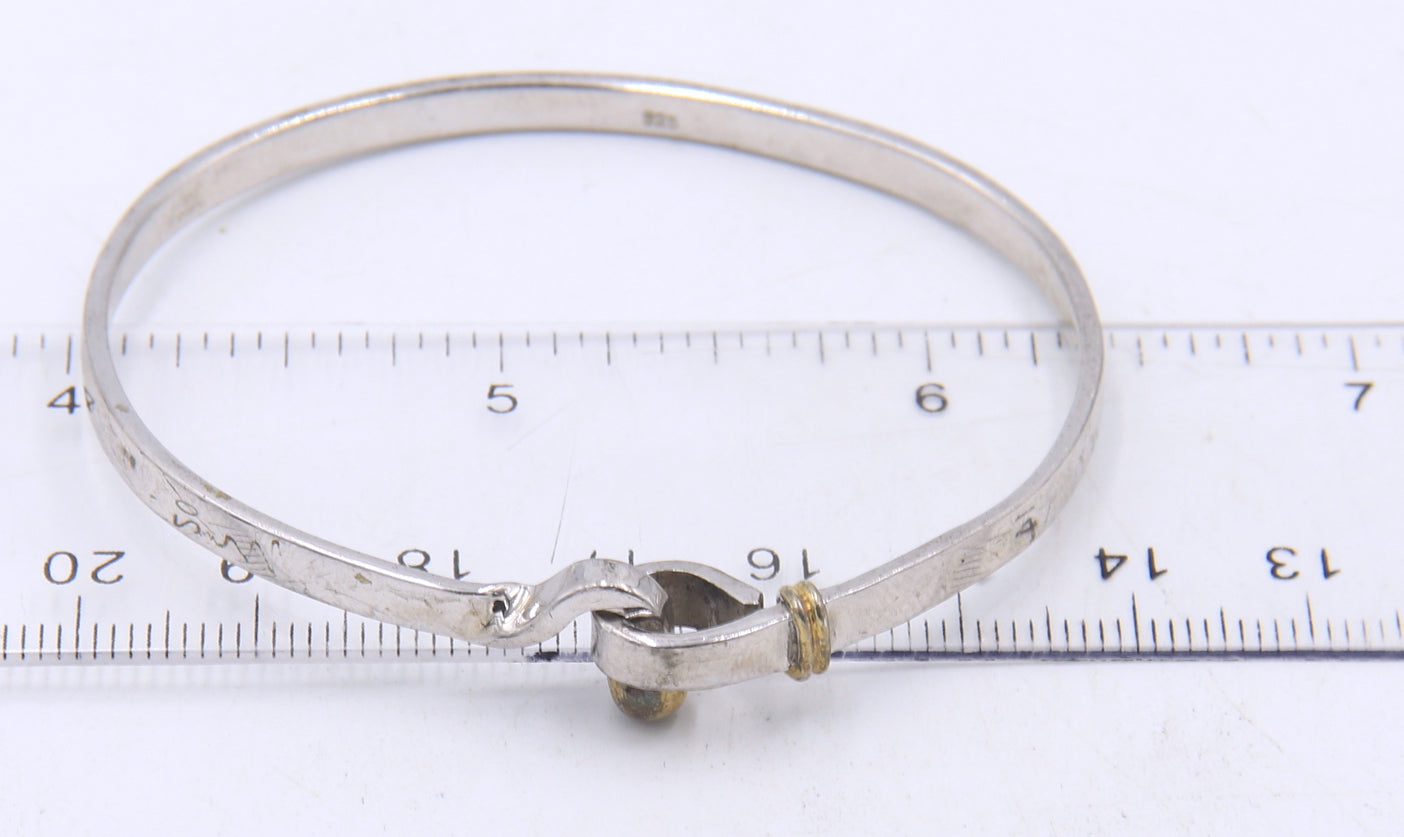 Group lot of vintage 925 sterling silver bangles